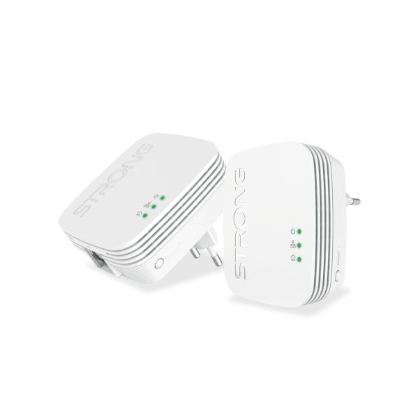 Comprar STRONG 1382177 Strong POWERL600DUOMINI adaptador de red PowerLine 600 Mbit/s Ethernet Blanco 2 pieza(s) POWERL600DUOMINI
