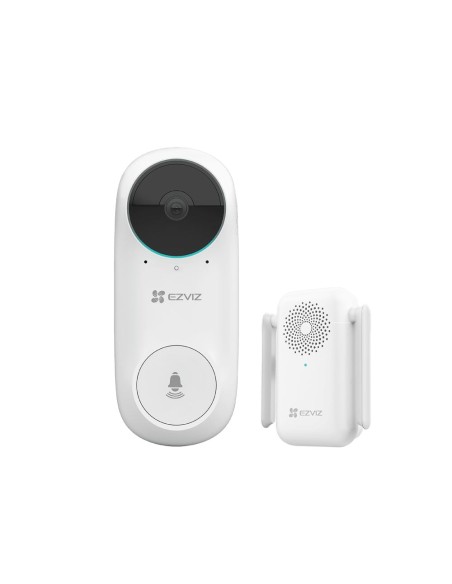 Comprar EZVIZ EZ-DB2C-KIT Videotimbre WiFi IP Ezviz - Cámara 2Mpx / Visión 160º - Audio / Timbre interior incluido - Detección P