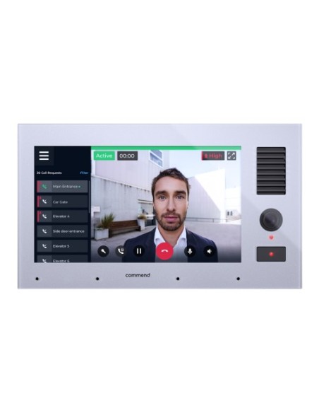 Commend-1372199-C-ID8-TDCM-(C-ID8-TDCM) COMMEND PUESTO DE CONTROL INTERFONO SIP CON PANTALLA TÁCTIL 8" ALTAVOZ Y CÁMARA