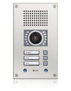 Commend-1362305-C-WS303VCM-(C-WS303VCM) COMMEND VANDAL RESISTANT WALLMOUNT STATION WITH THREE CALL BUTTONS AND INTEGRATED CAMERA