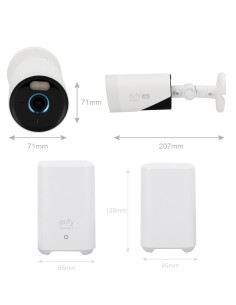 Comprar EUFY EUFY-EUFYCAM-E330-KIT2 Kit 2 Cámaras + 1 HomeBase 3 Eufy by Anker - 4K /Detección Humanos, mascotas y vehículos - H 2
