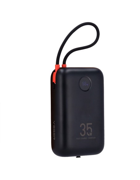 Comprar VEGER VG-W3018 Veger Power Bank  - Capacidad 30000mAh - Entradas USB-C y Cable USB-C - Salidas USB-C, USB-A y cables inc