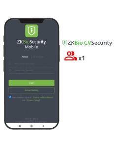 Comprar ZKTECO ZK-SOF-BIOCV-MBAPP-1ACC Licencia APP de ZKBio CVSecurity - Capacidad 1 administrador - Gestión usuarios y eventos