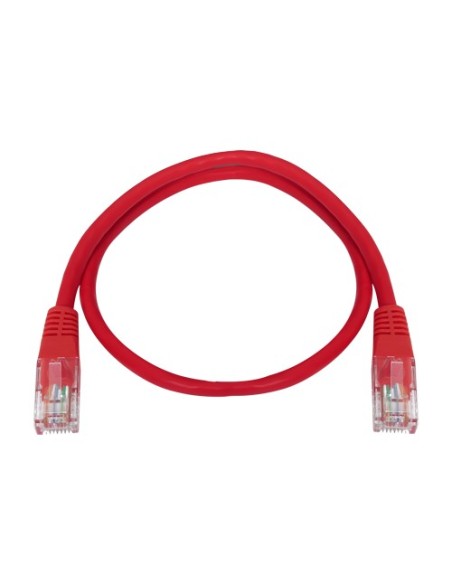 SAFIRE-UTP1-03R-Cable UTP Safire - Ethernet - Conectores RJ45 - Categoría 5E - 0.3 m - Color rojo