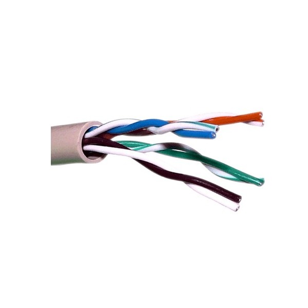SAFIRE-UTP5E-300-Cable UTP Safire - Categoría 5E - Rollo de 305 metros | Diámetro 5 mm - Conductor CCA - Cubierta color gris - C