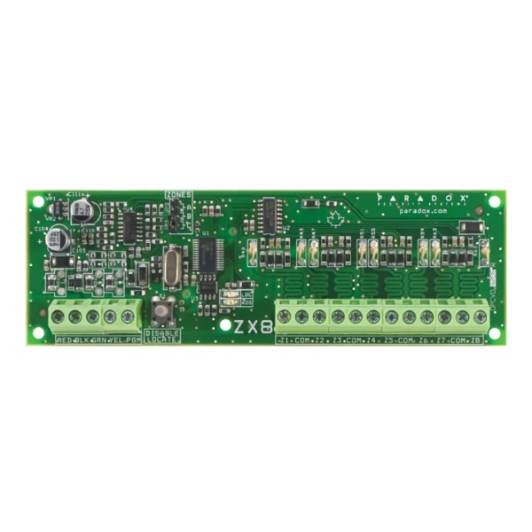 PARADOX-ZX8-Módulo Expansor de 8 Zonas + 1 Salida PGM. Grado 3