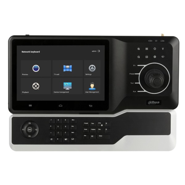 Dahua-NKB5200-F-Joystick con Pantalla Touch 10.1" IP RS485 USB 1xHDMI control PTZ 12Vdc + Extension Teclado