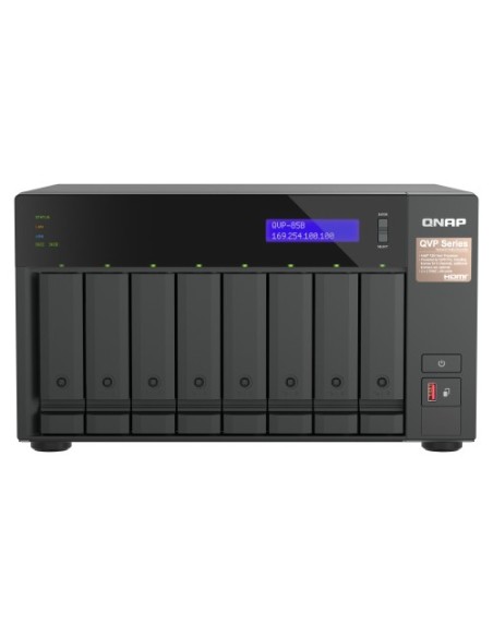 QNAP-1401203-QVP-85B-QNAP QVP-85B servidor de almacenamiento NAS Torre Intel® Core™ i5 32 GB DDR4 Unidad de disco duro QVR Pro N
