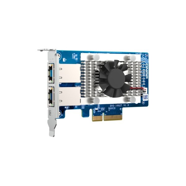 QNAP-1377063-QXG-10G2T-QNAP QXG-10G2T adaptador y tarjeta de red Interno Ethernet 10000 Mbit/s