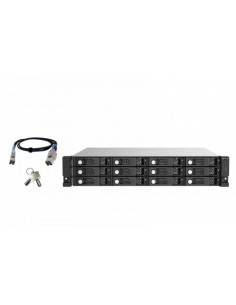 QNAP-1338834-TL-R1220SEP-RP-QNAP TL-R1220Sep-RP 2.5/3.5" Carcasa de disco duro/SSD Negro, Gris