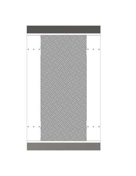 HIKVISION ACCESS CONTROL HIK-ACC-206 DS-K3B601-BASE650-S Base para tornos ancho carril 650mm
