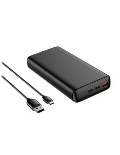 VEGER VG-W2032C-100 VEGER Power bank con LEDs de carga - Capacidad 20000mAh - Entradas USB-C - Salidas 2x USB-C, USB-A - Carga 3
