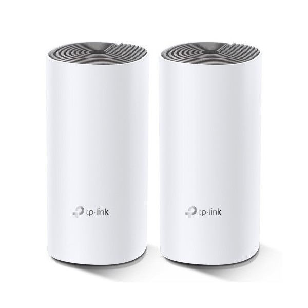 TP-LINK 1018333 DECO E4(2-PACK) TP-LINK Deco E4 2-pack router inalámbrico Doble banda (2,4 GHz / 5 GHz) Ethernet rápido Blanco